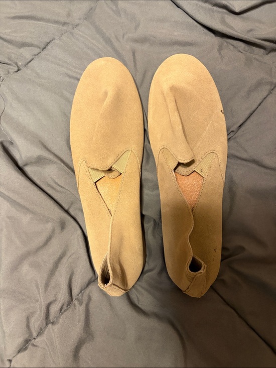 Lucky Brand Shoes - Lucky Brand Tan Suede Slip-On Flats